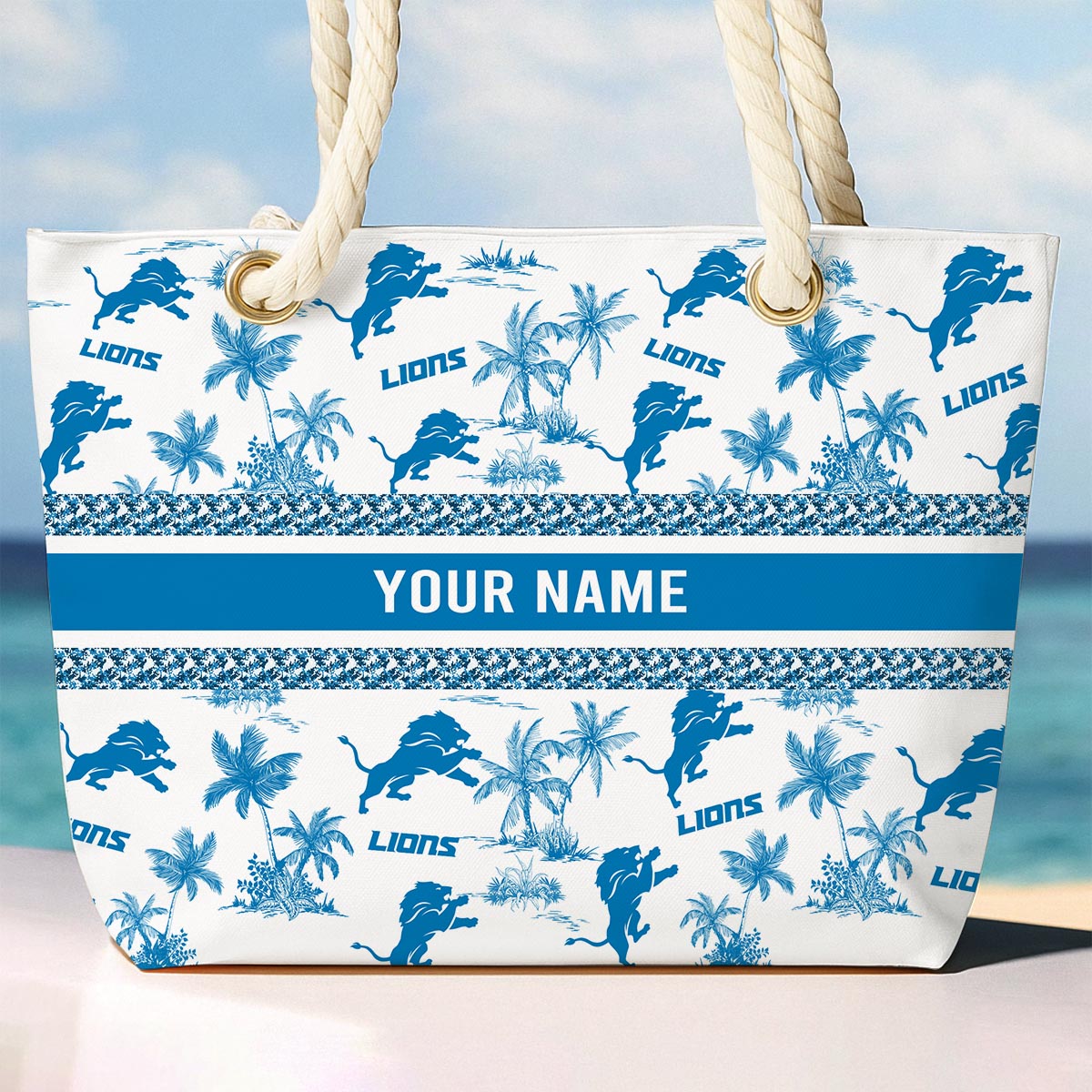 Sportswearmerch Detroit Lions NFL Beach Bag For Fan