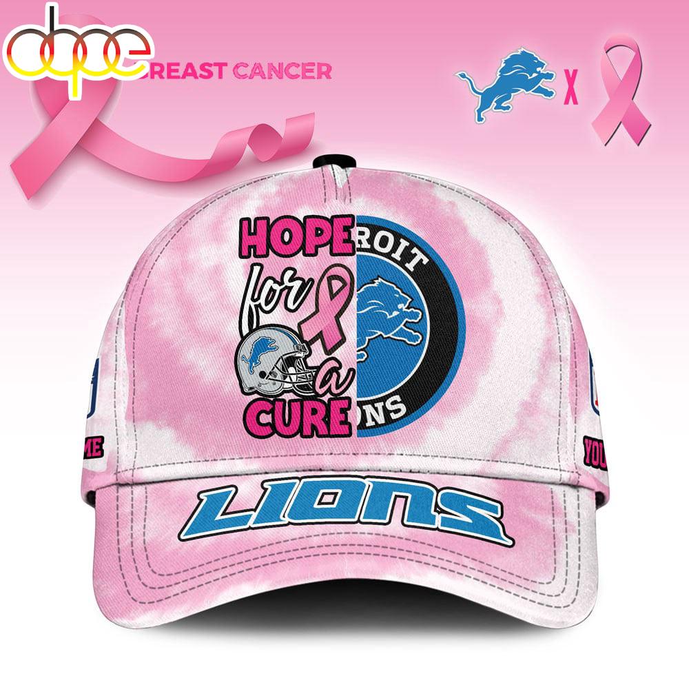 Sportswearmerch Detroit Lions NFL Breast Cancer Awareness Classic Cap For Fan