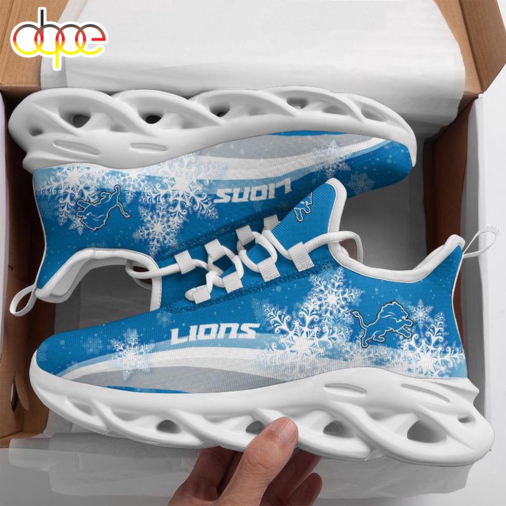 Sportswearmerch Detroit Lions NFL Christmas Snow Max Soul Shoes Sneakers For Men And Women
