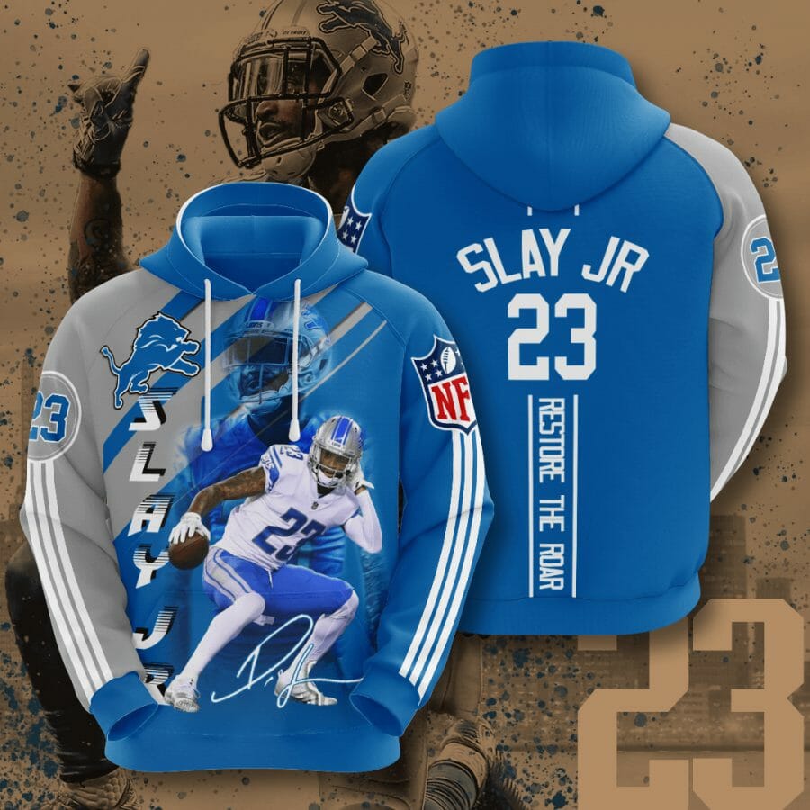 Sportswearmerch Detroit Lions NFL Darius Slay JR Honolulu Personalized Hoodie For Fan