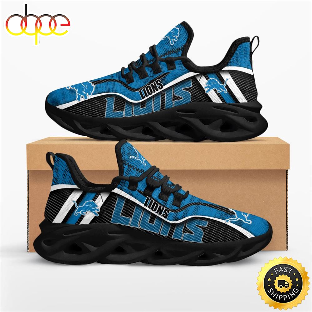 Sportswearmerch Detroit Lions NFL Jumpstart Max Soul Shoes Sneakers For Men And Women