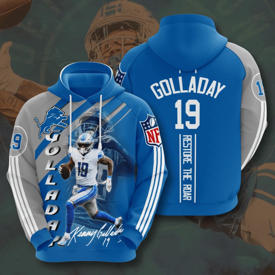 Sportswearmerch Detroit Lions NFL Kenny Golladay Honolulu Personalized Hoodie For Fan