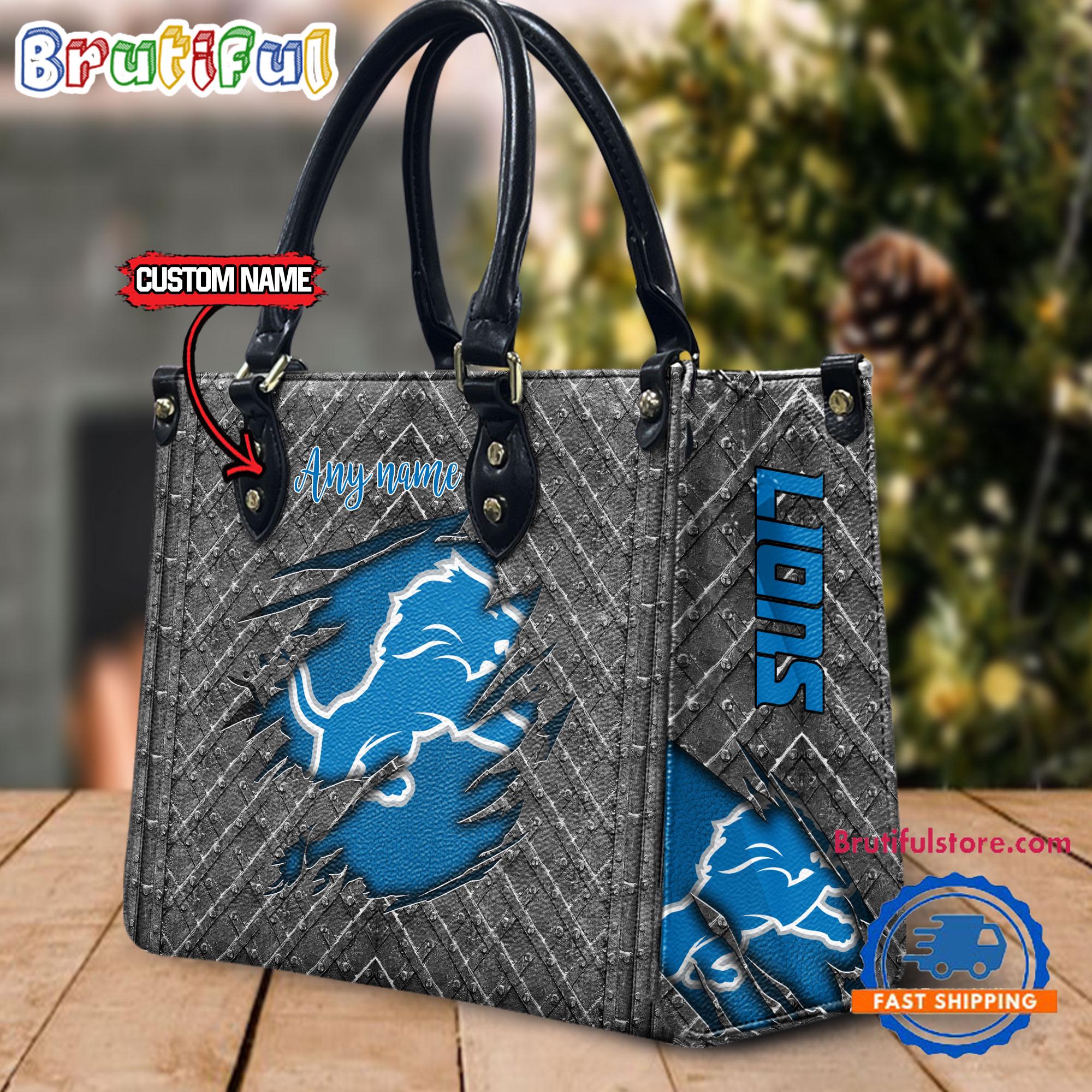 Sportswearmerch Detroit Lions NFL Leather Bag For Fan