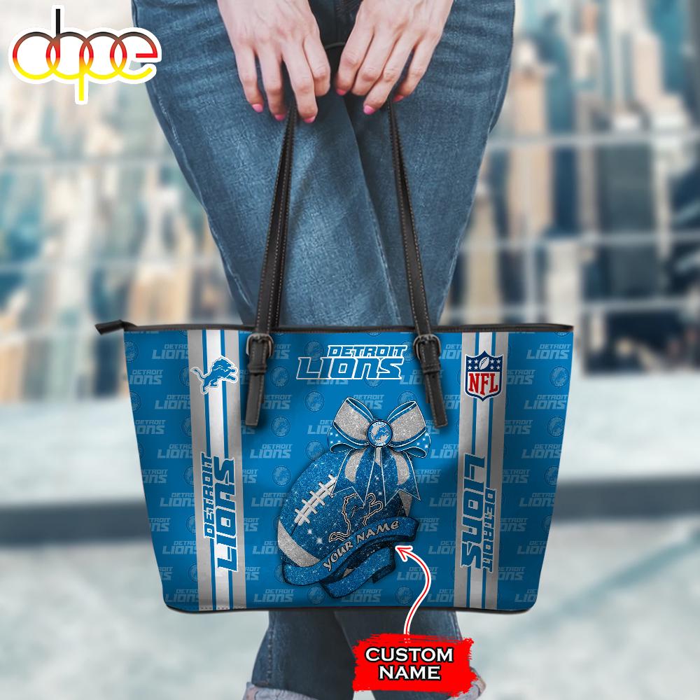 Sportswearmerch Detroit Lions NFL Leather Tote Bag For Fan