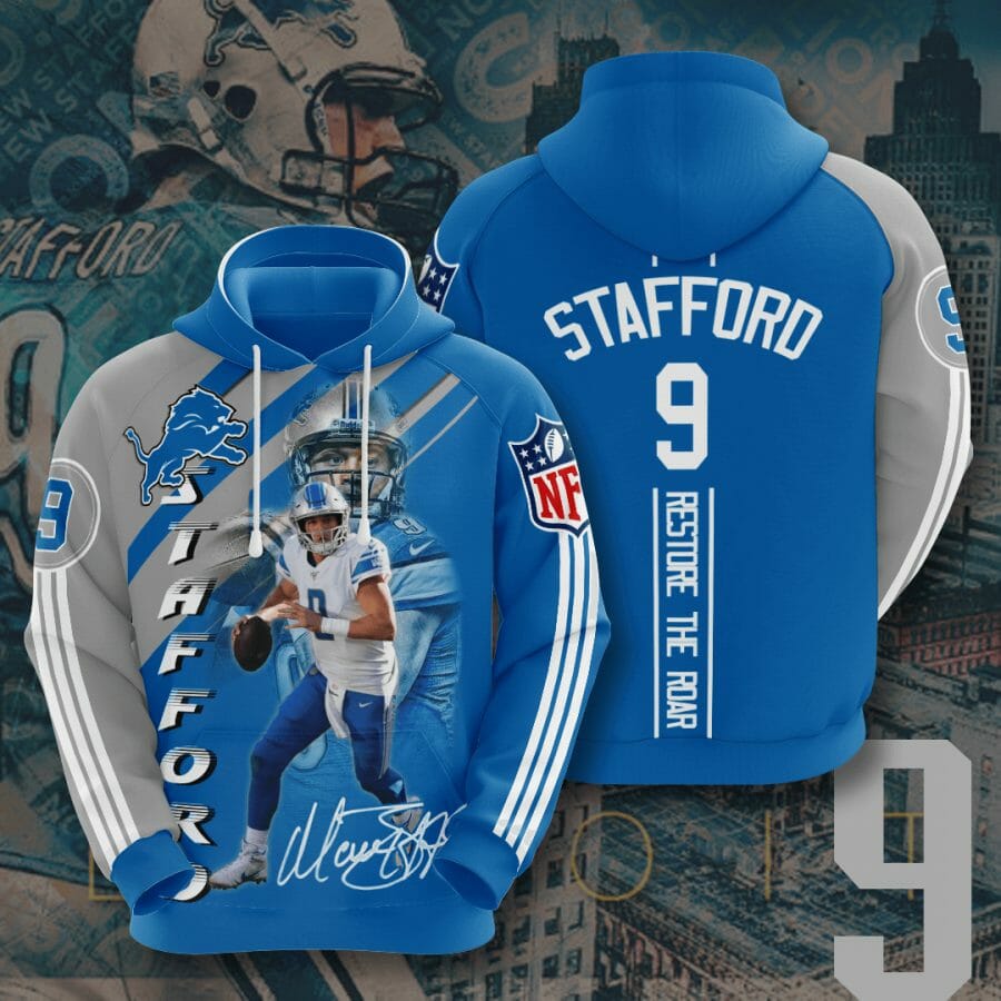 Sportswearmerch Detroit Lions NFL Matthew Stafford Honolulu Personalized Hoodie For Fan