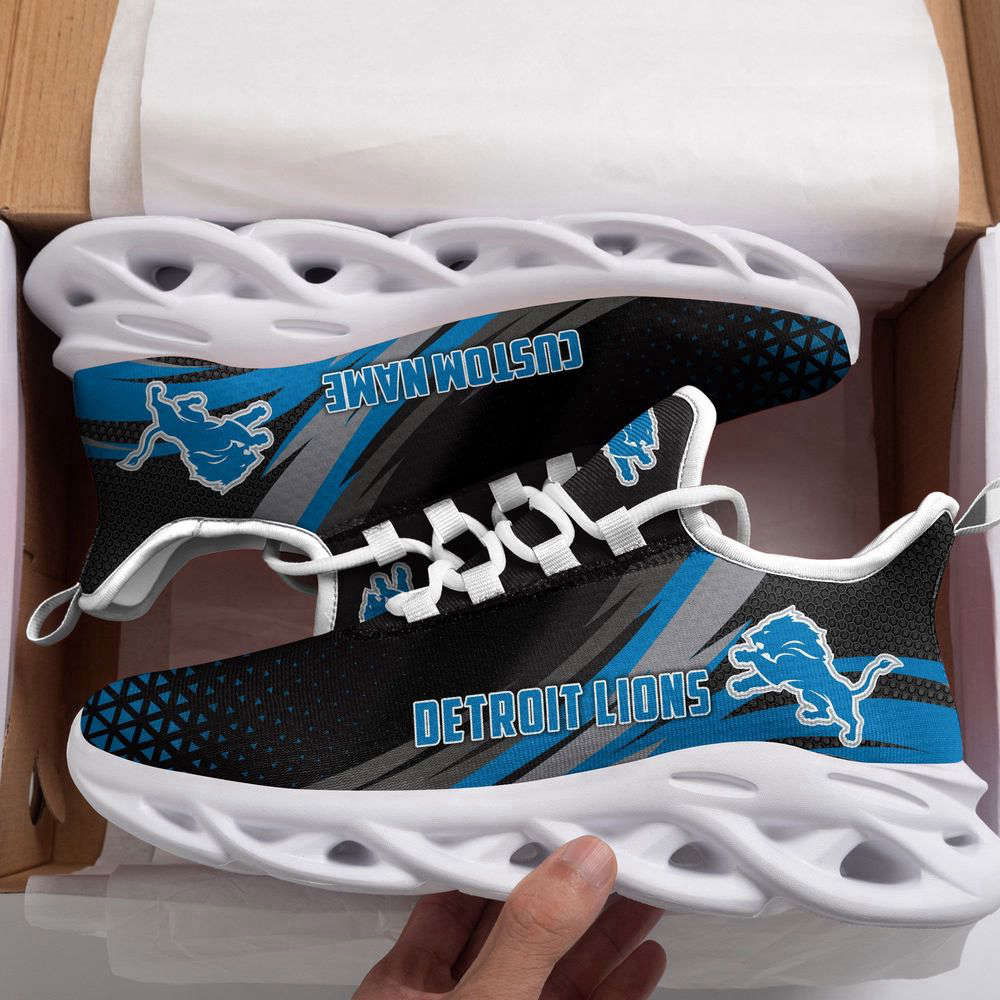 Sportswearmerch Detroit Lions NFL Max Soul Shoes Sneakers For Men And Women
