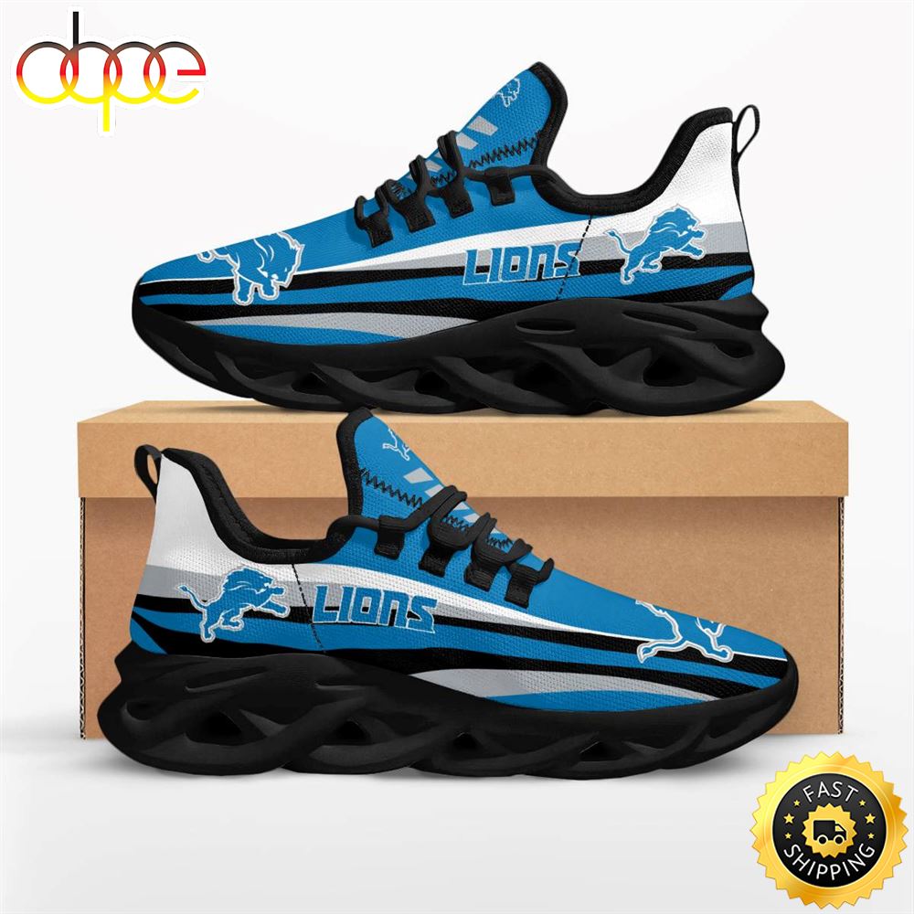 Sportswearmerch Detroit Lions NFL Max Soul Shoes Sneakers For Men And Women