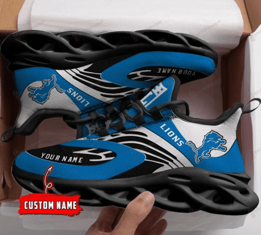 Sportswearmerch Detroit Lions NFL Max Soul Shoes Sneakers For Men And Women