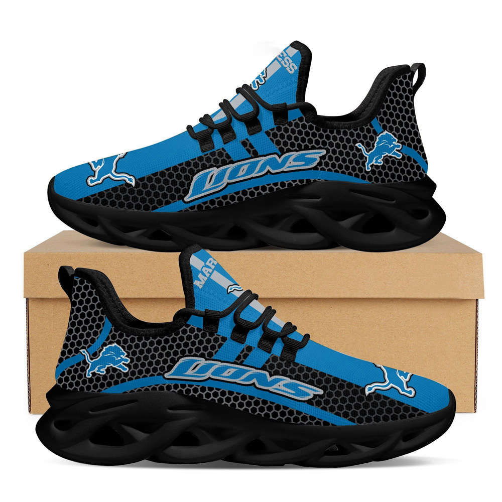 Sportswearmerch Detroit Lions NFL Max Soul Shoes Sneakers For Men And Women