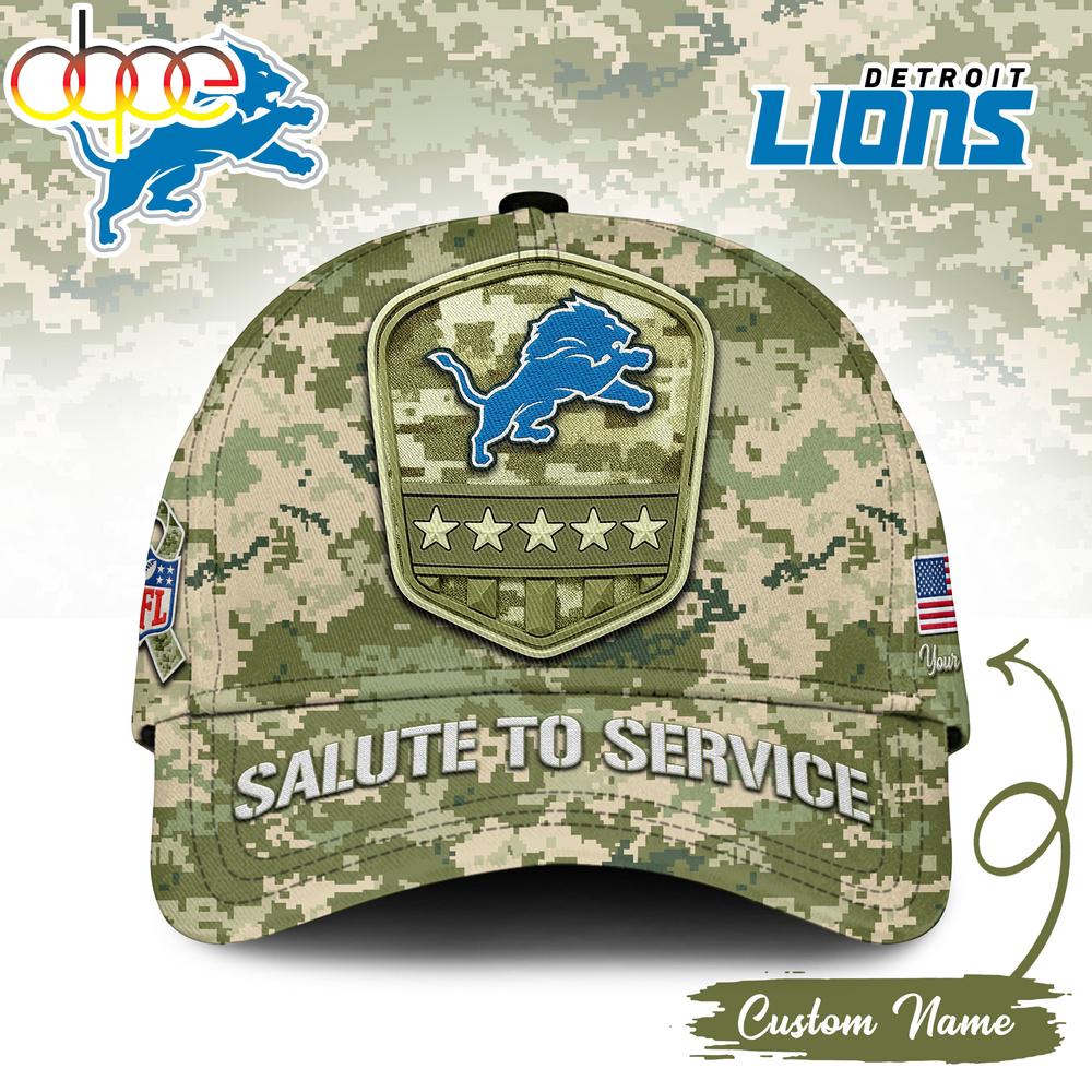 Sportswearmerch Detroit Lions NFL Salute To Service Classic Cap For Fan