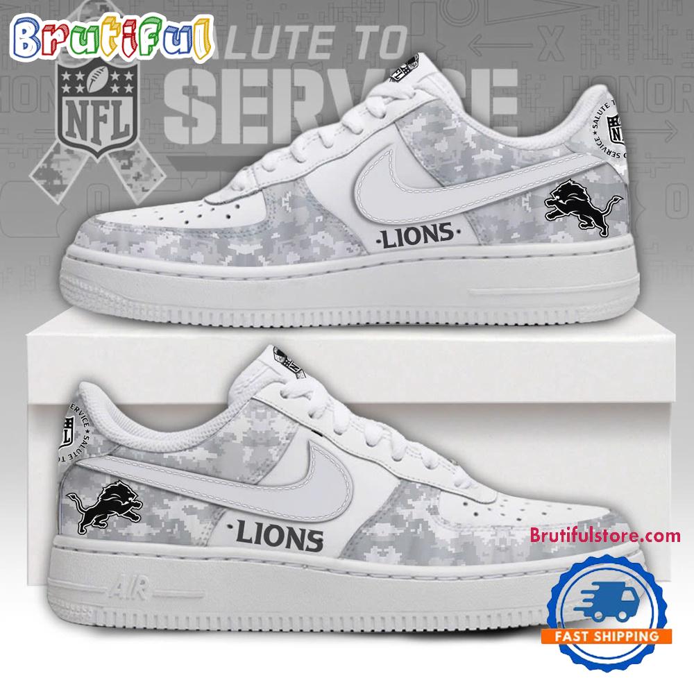 Sportswearmerch Detroit Lions NFL Veterans Salute to Service Air Low-Top Shoes For Men And Women