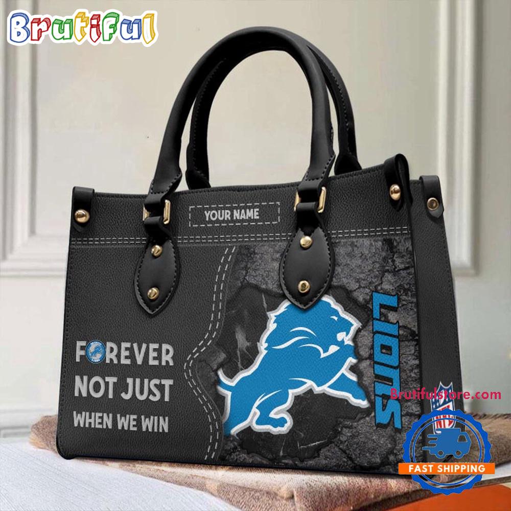 Sportswearmerch Detroit Lions NFL Women's Leather Bag For Fan