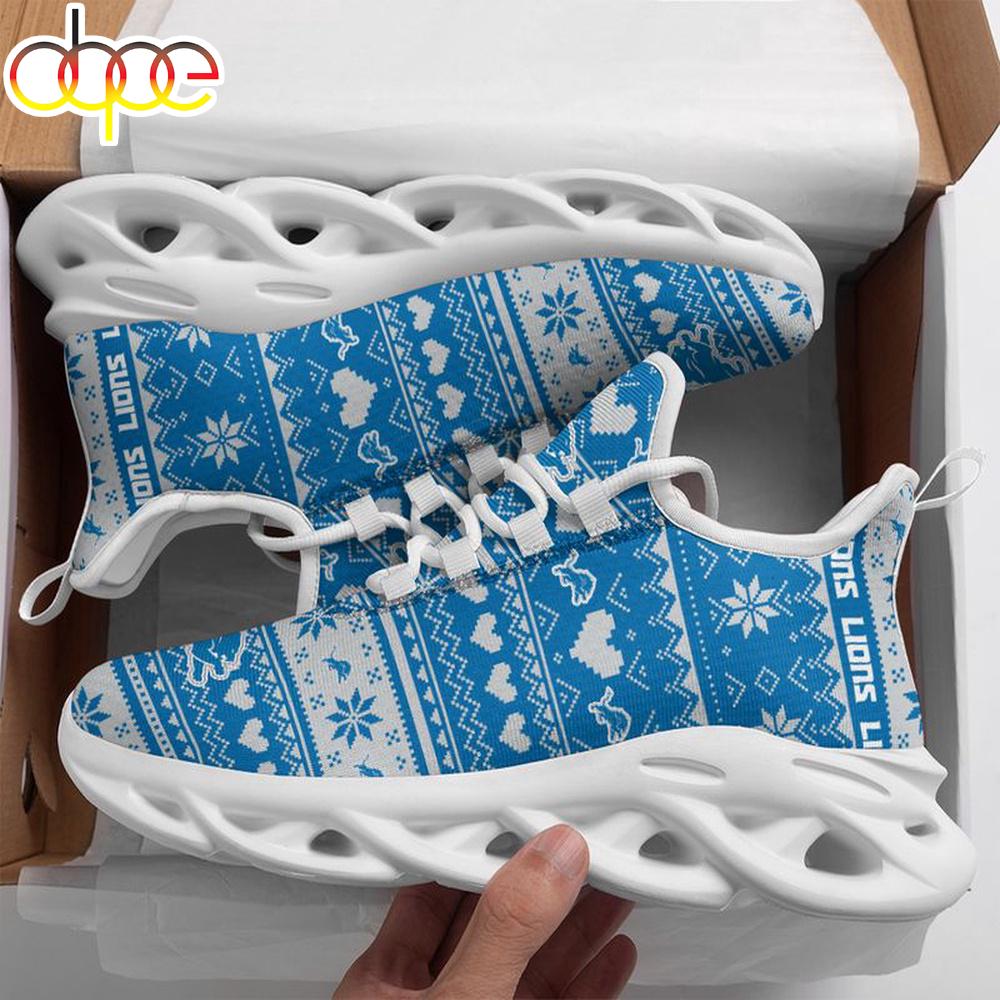 Sportswearmerch Detroit Lions NFL X-max Patterns Max Soul Shoes Sneakers For Men And Women Limited Editio