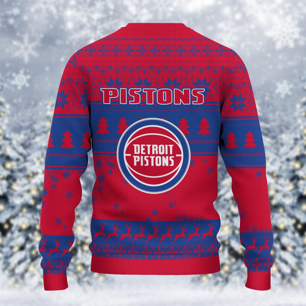 Sportswearmerch Detroit Pistons NBA x Grinch Christmas Ugly Sweater For Fans