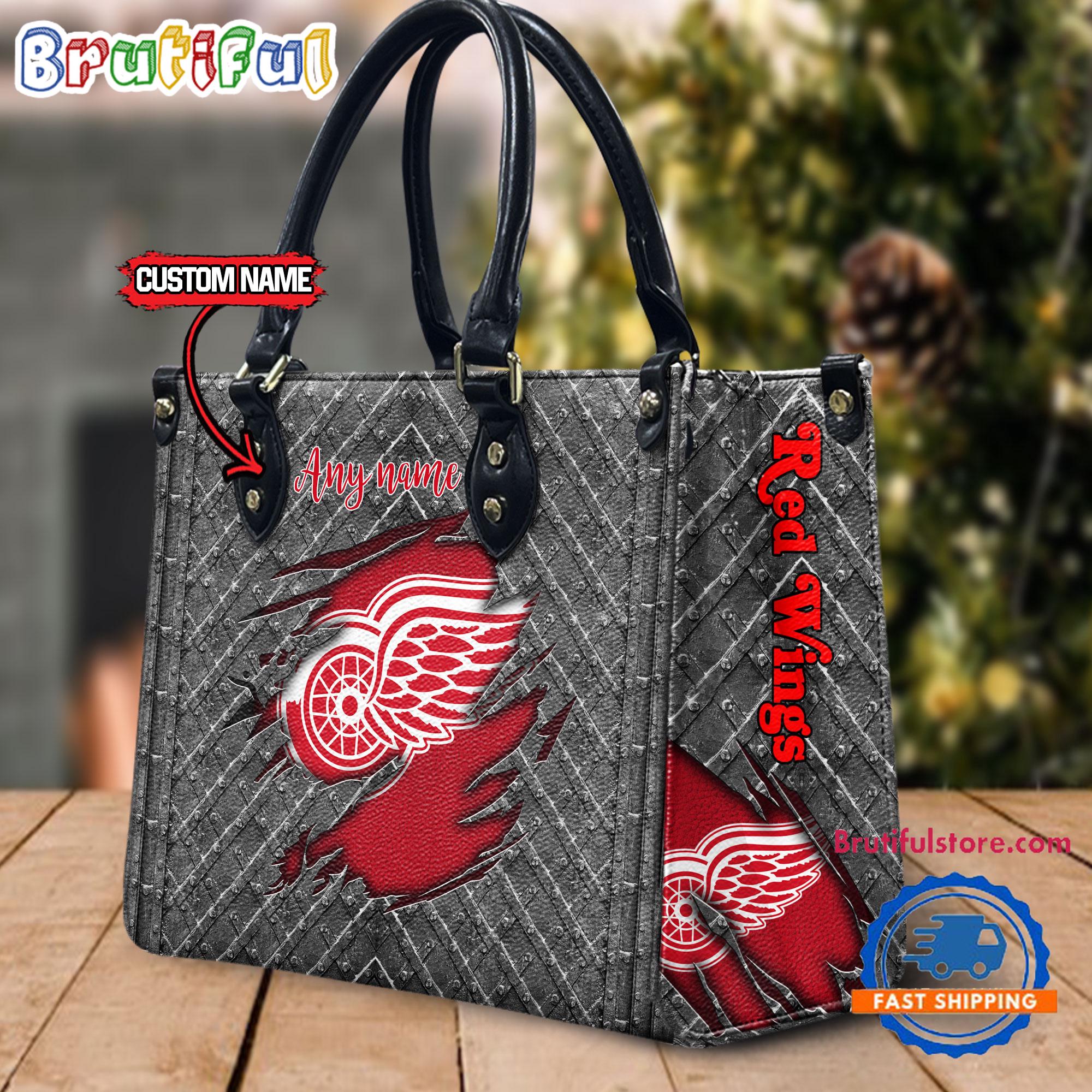 Sportswearmerch Detroit Red Wings NHL Leather Bag For Fan