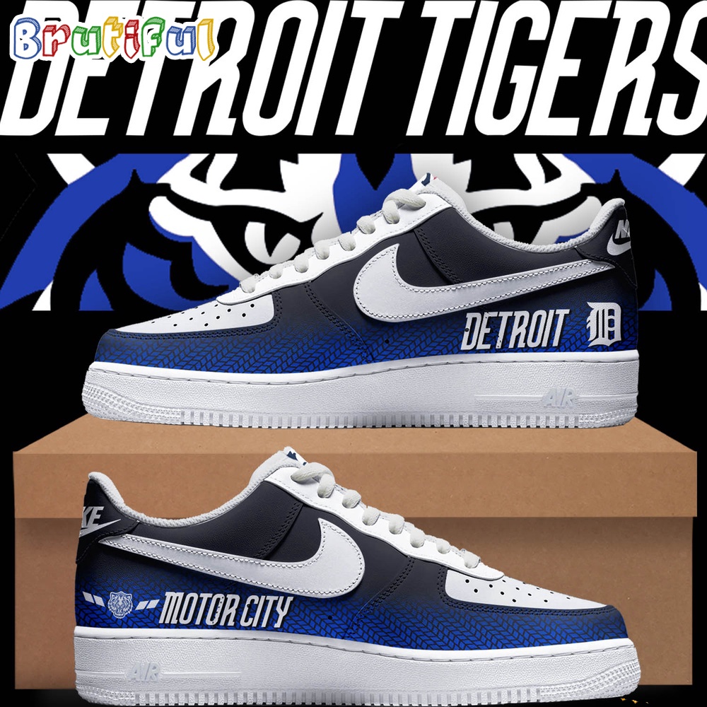 Sportswearmerch Detroit Tigers MLB 2024 City Connect Air Low-Top Shoes For Men And Women