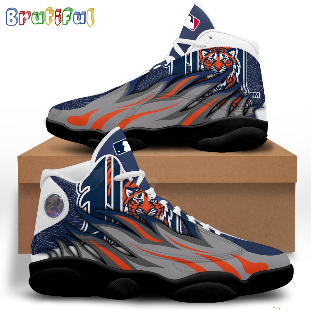 Sportswearmerch Detroit Tigers MLB AJ13 Sneakers Shoes For Men And Women