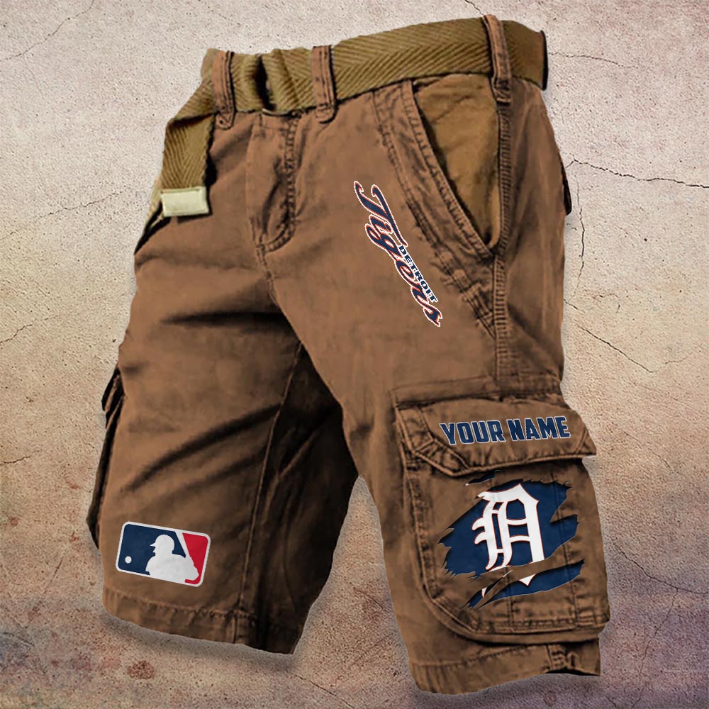 Sportswearmerch Detroit Tigers MLB Denim Short For Fan