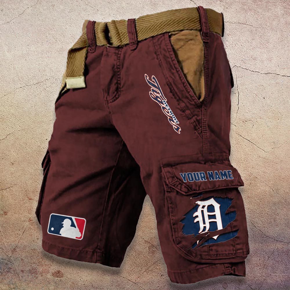 Sportswearmerch Detroit Tigers MLB Denim Short For Fan