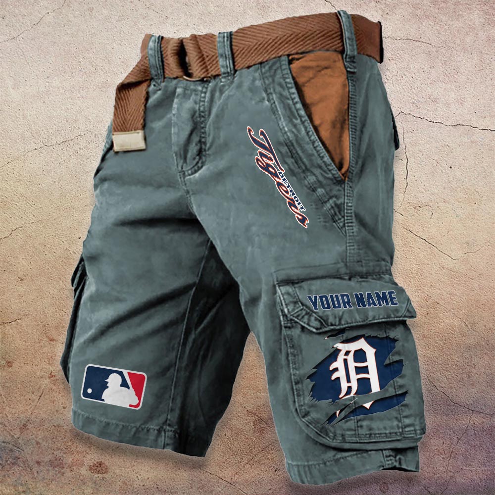 Sportswearmerch Detroit Tigers MLB Denim Short For Fan
