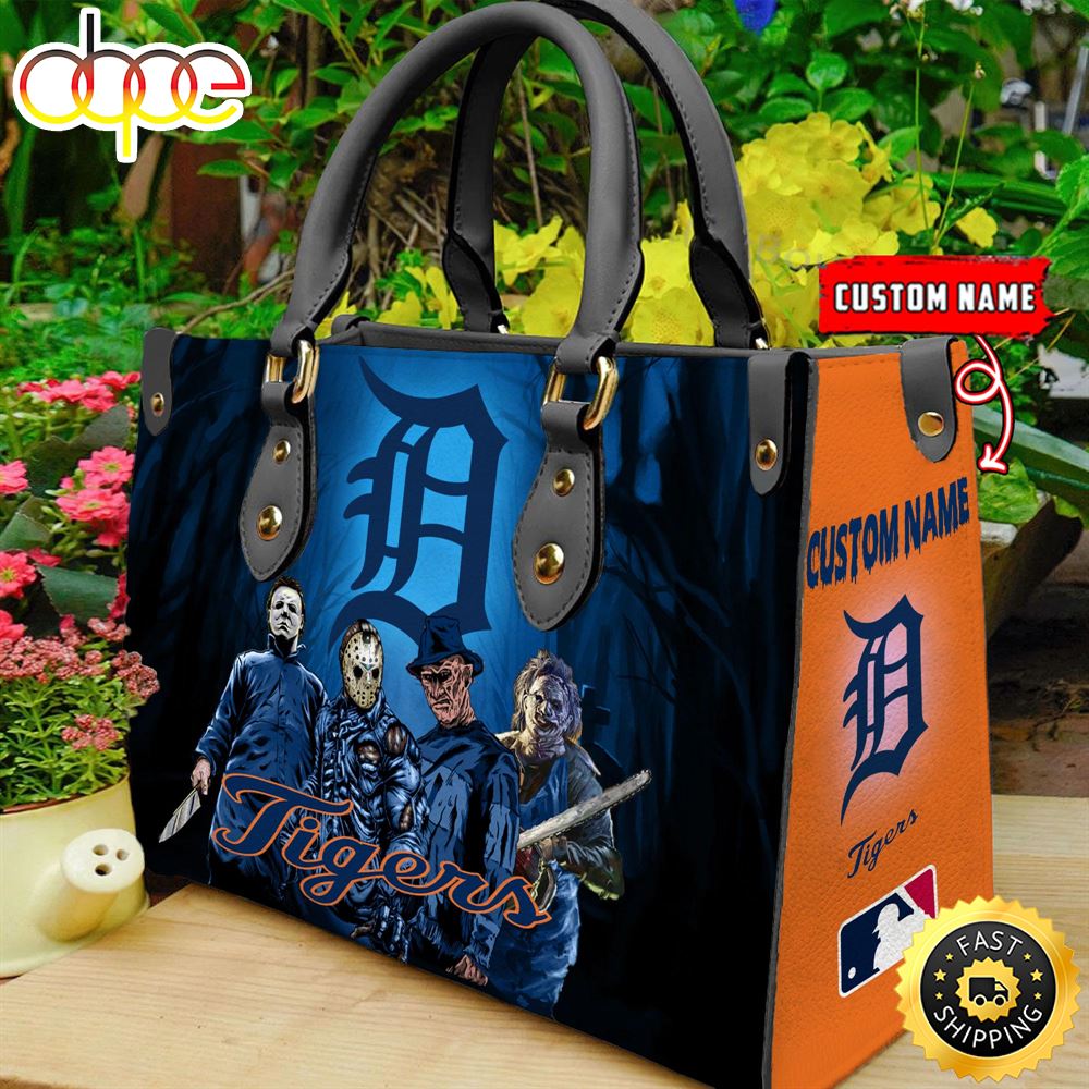 Sportswearmerch Detroit Tigers MLB Women Leather Hand Bag For Fan
