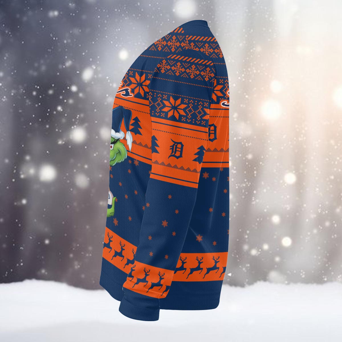 Sportswearmerch Detroit Tigers MLB x Grinch Christmas Ugly Sweater For Fans