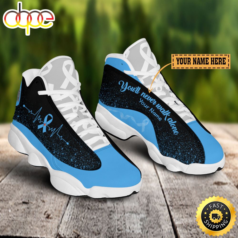 Sportswearmerch Diabetes Awareness You'll Never Walk Alone AJ13 Sneakers Shoes For Men And Women
