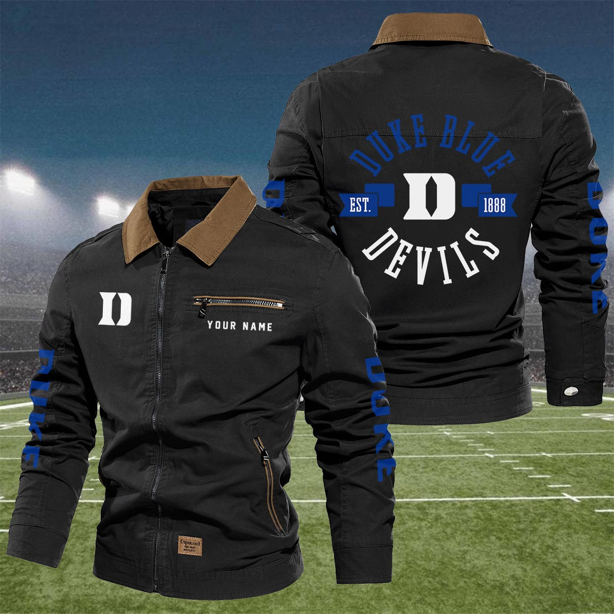 Sportswearmerch Duke Blue Devils NCAA Lapel Jacket For Fan