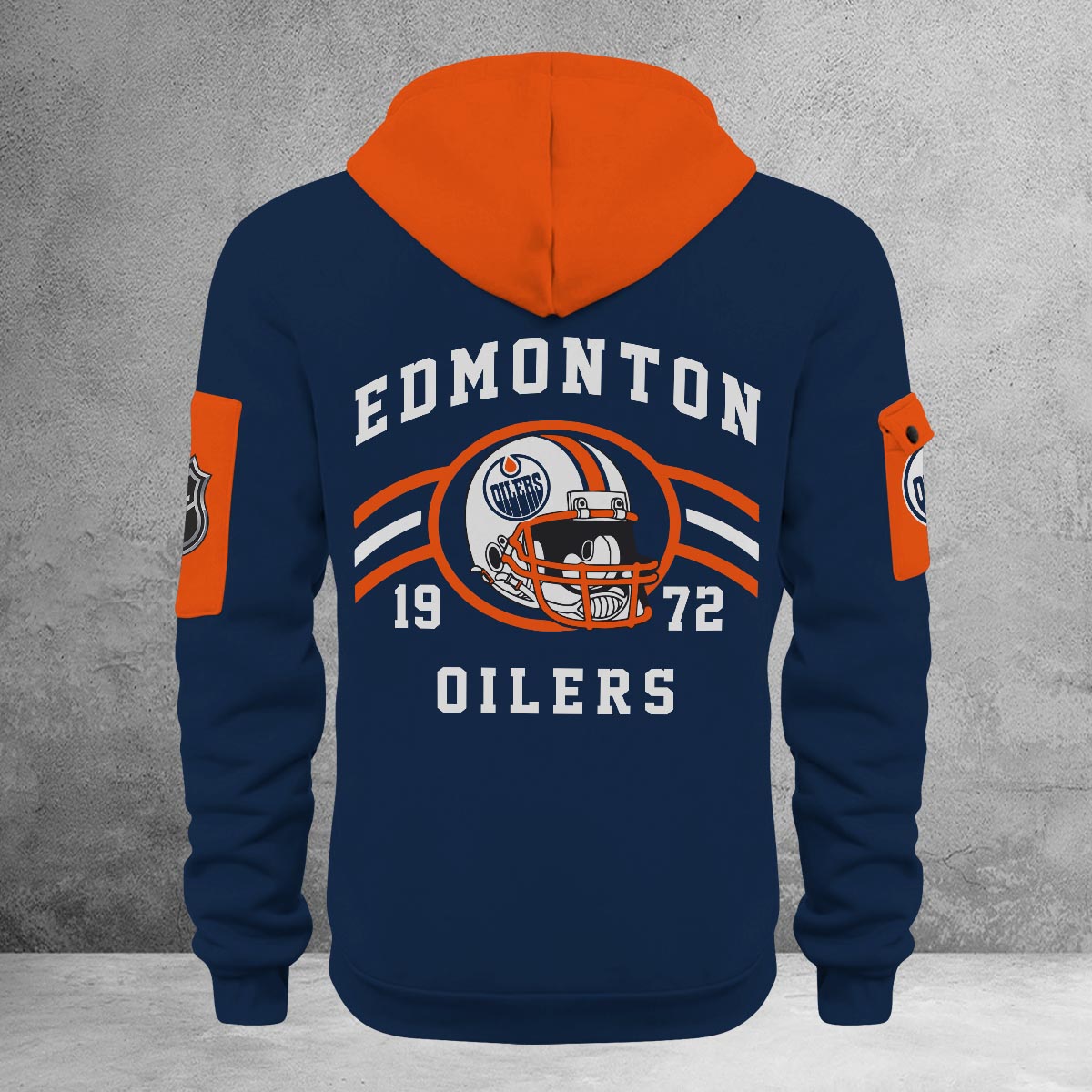 Sportswearmerch Edmonton Oilers NHL Half Zip Hoodie Personalized For Fan