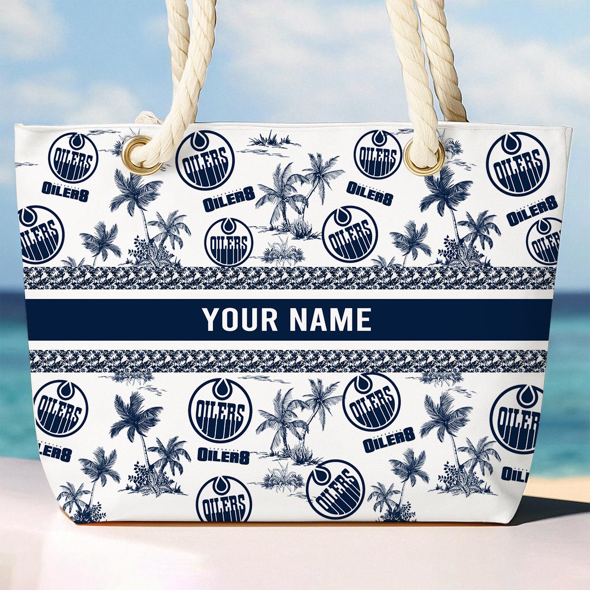 Sportswearmerch Edmonton Oilers NHLBeach Bag For Fan