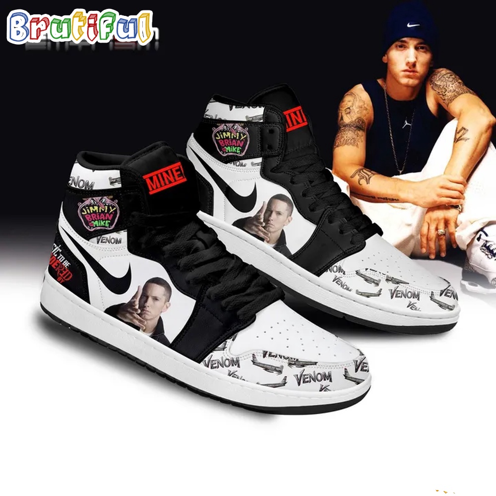 Sportswearmerch Eminems Music Jimmy Beian Mike AJ1 High Sneakers Shoes For Men And Women