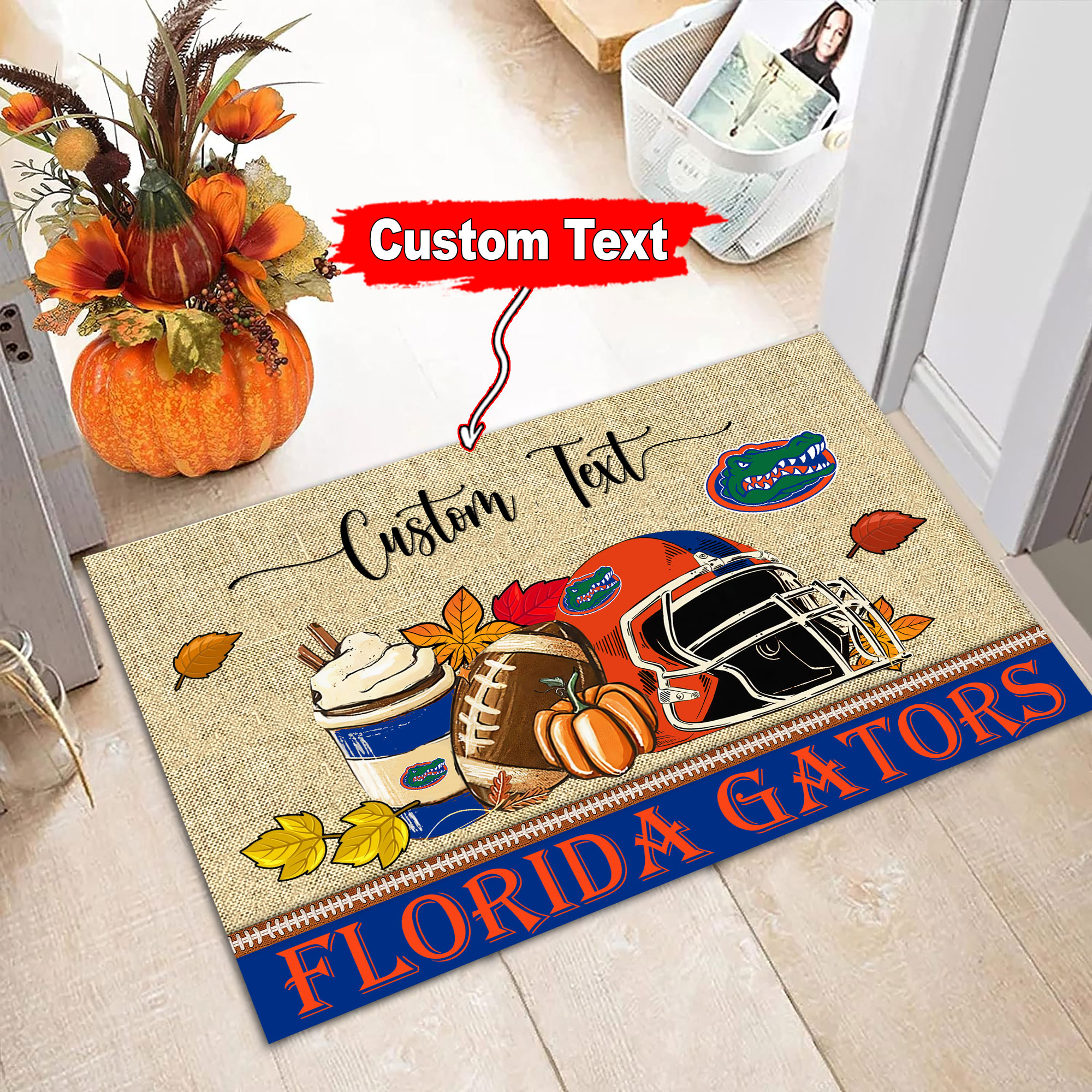 Sportswearmerch Florida Gators NCAA Fall Football Custom Doormat For Fan