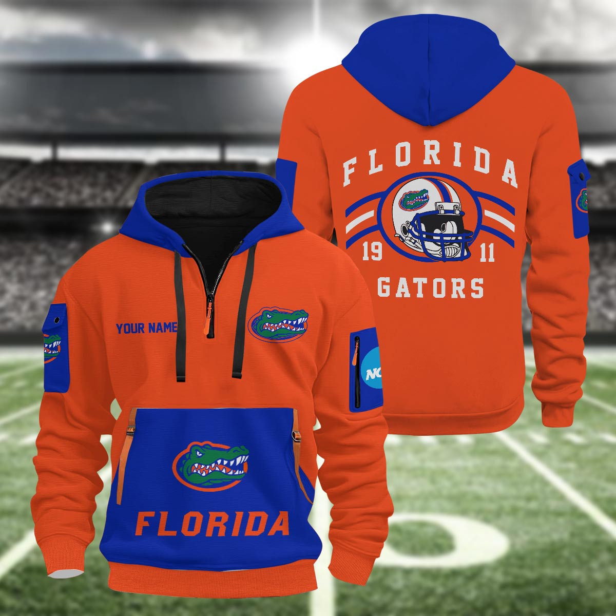 Sportswearmerch Florida Gators NCAA Half Zip Hoodie Personalized For Fan