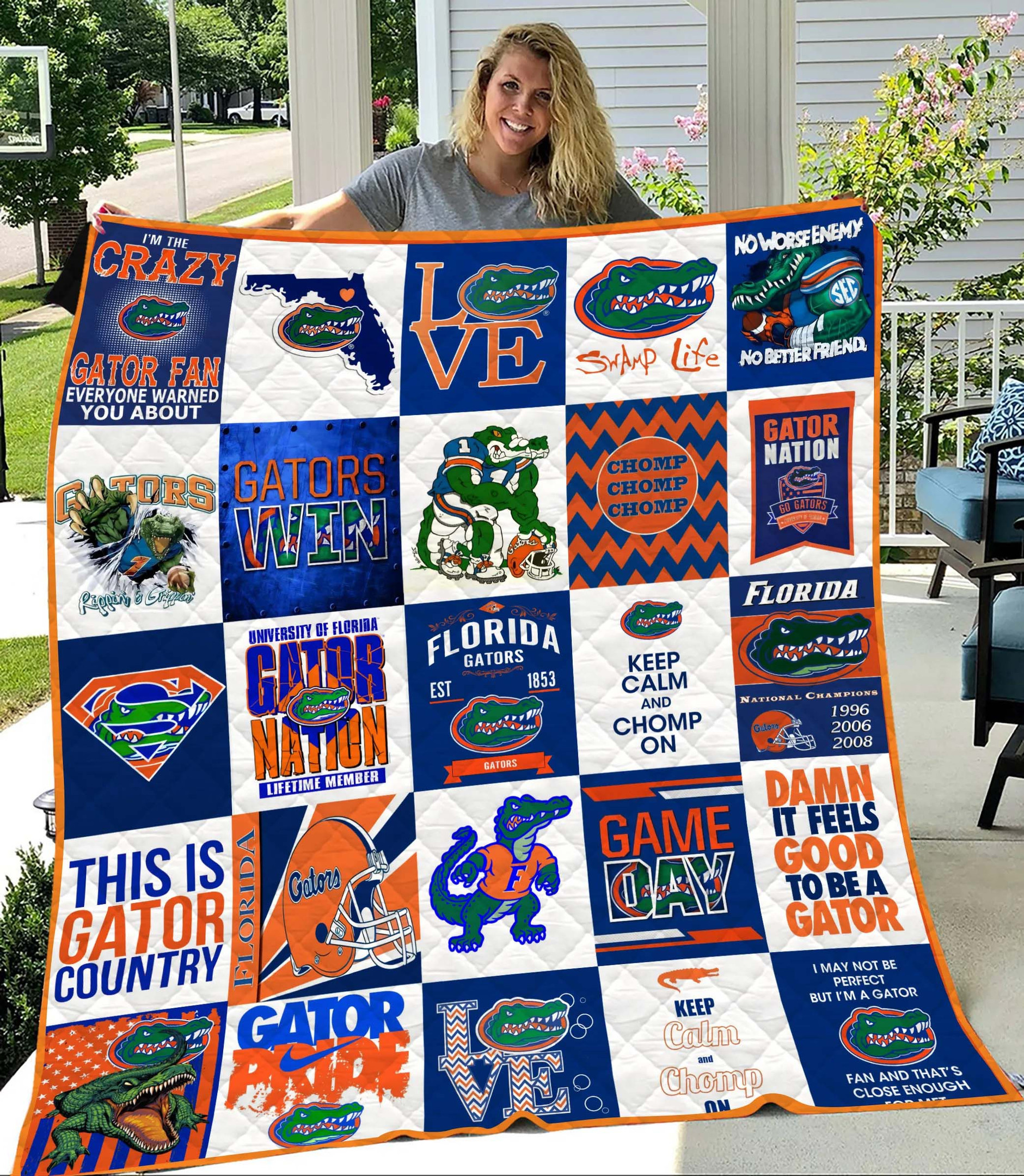 Sportswearmerch Florida Gators NCAA Quilt Blanket For Fan