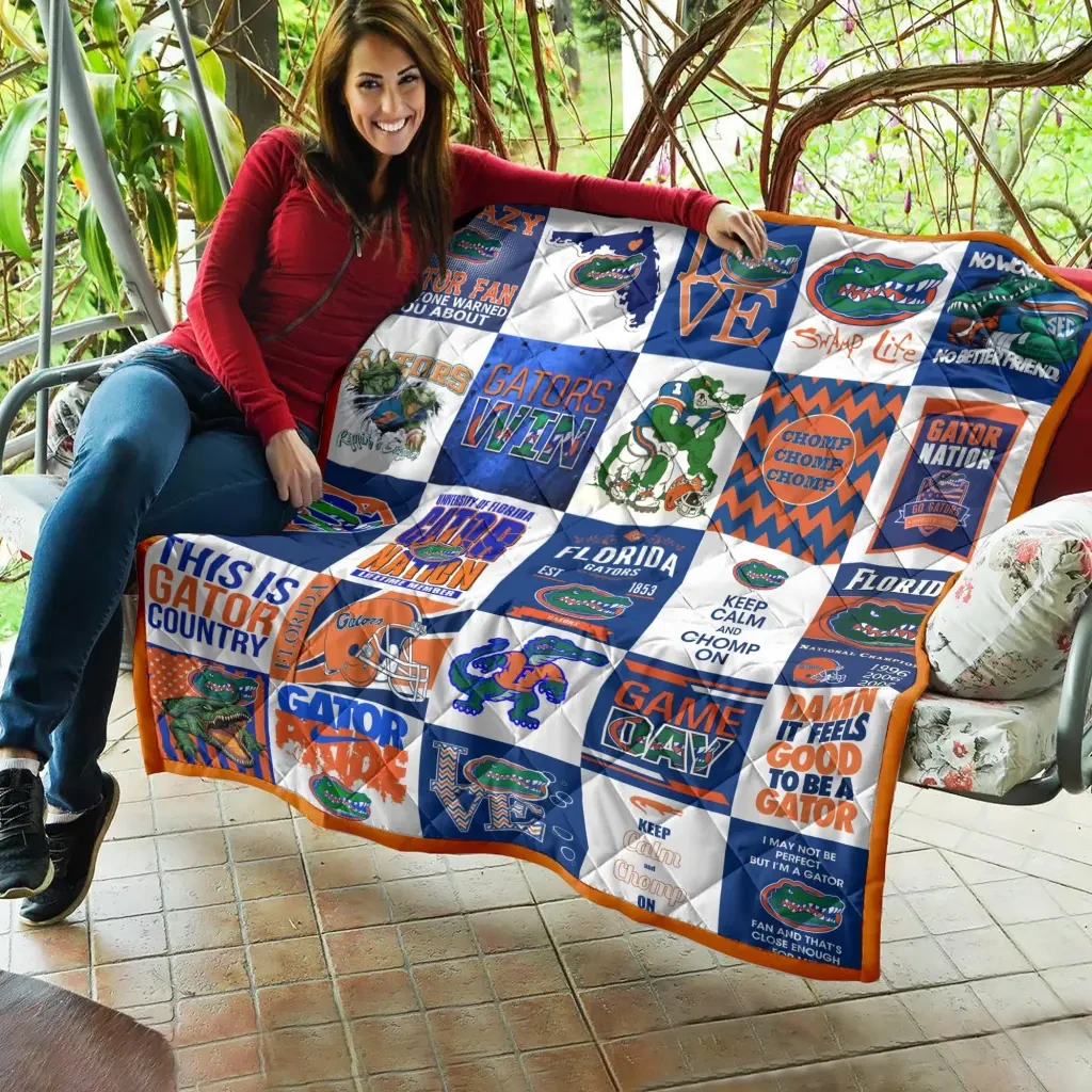 Sportswearmerch Florida Gators NCAA Quilt Blanket For Fan