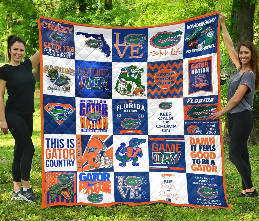 Sportswearmerch Florida Gators NCAA Quilt Blanket For Fan