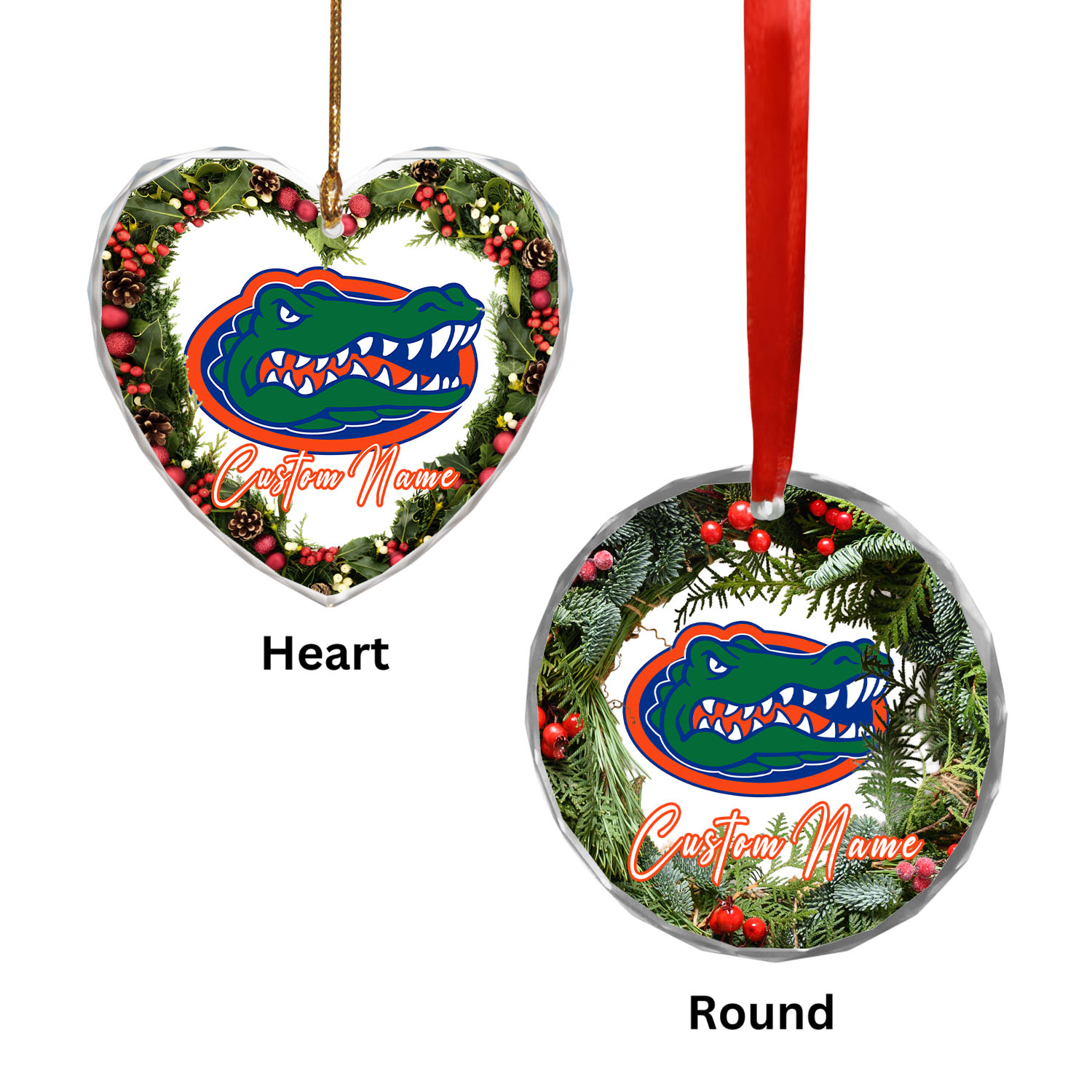 Sportswearmerch Florida Gators NCAA x Christmas Glass Ornament Gift For Fans