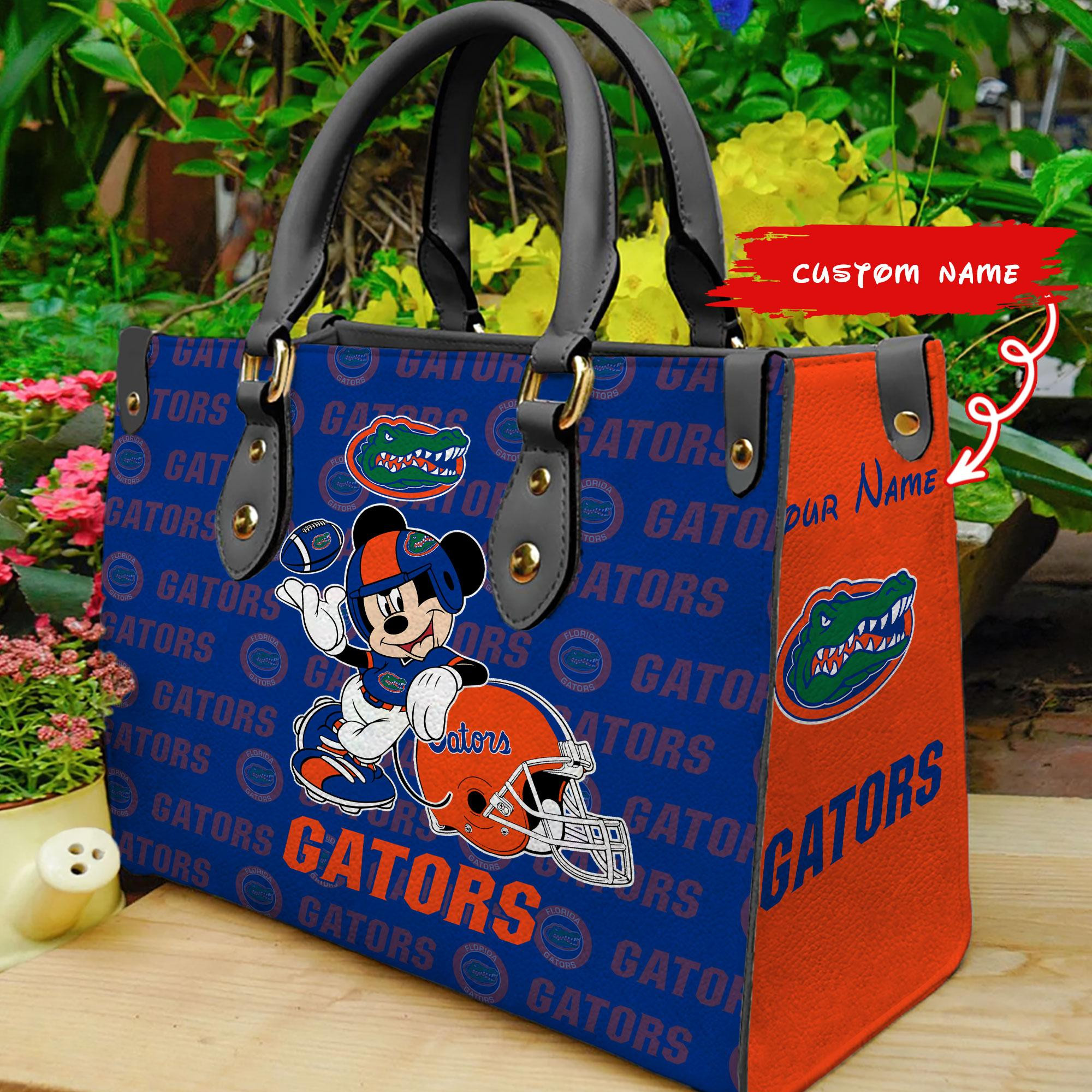 Sportswearmerch Florida Gators NCAA x Mickey Women Leather Handbag For Fan