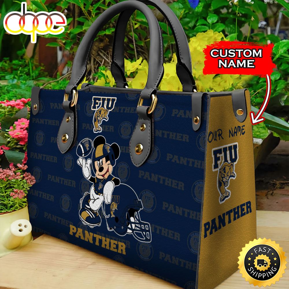 Sportswearmerch Florida International Panthers NCAA Mickey Leather Bag For Fan
