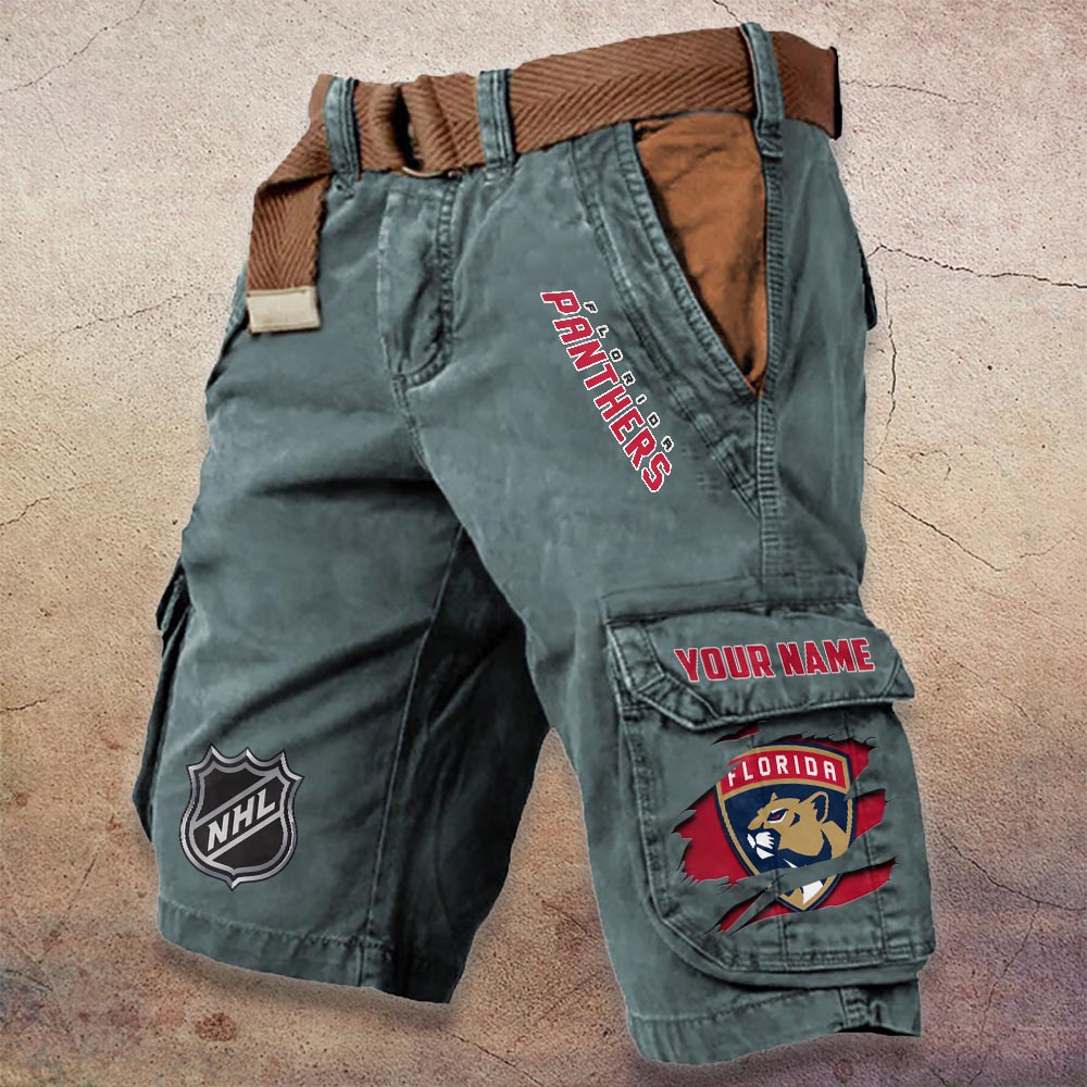 Sportswearmerch Florida Panthers NHL Denim Short For Fan