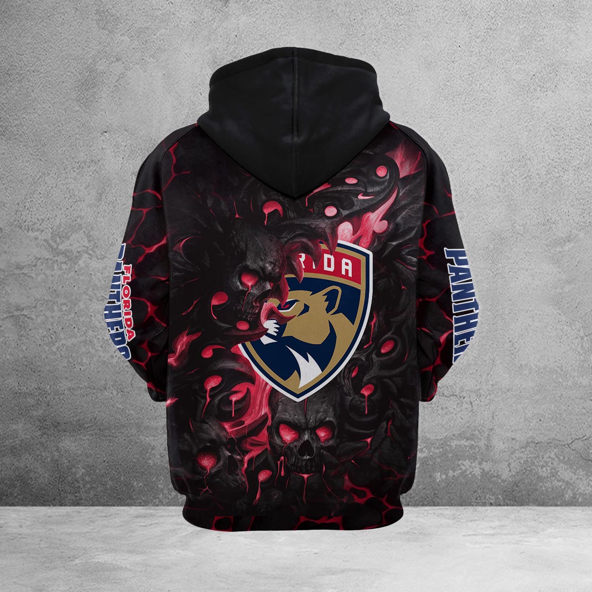 Sportswearmerch Florida Panthers NHL Lava Skull Hoodie For Fan