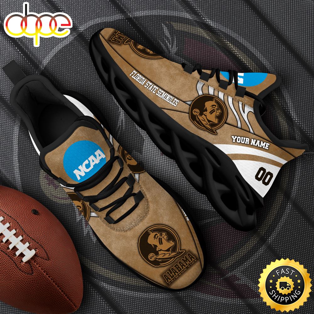 Sportswearmerch Florida State Seminoles NCAA Black Max Soul Shoes Sneakers For Men And Women