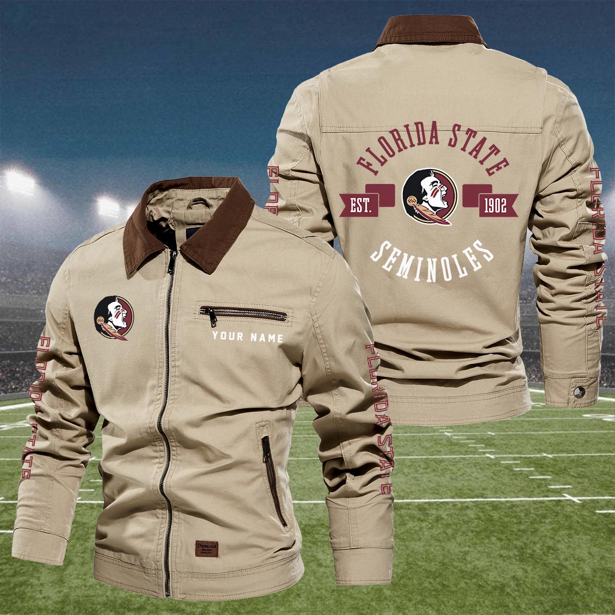 Sportswearmerch Florida State Seminoles NCAA Lapel Jacket For Fan