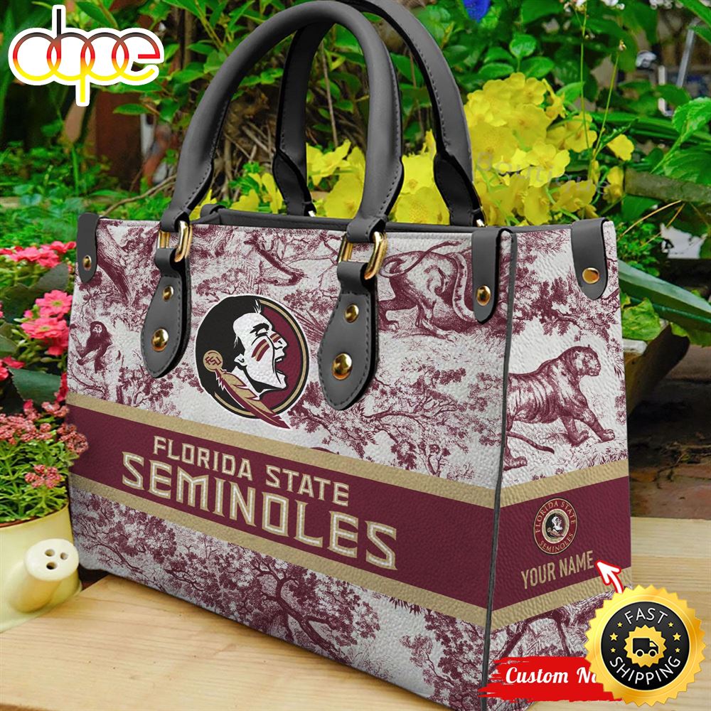 Sportswearmerch Florida State Seminoles NCAA Women Leather Hand Bag For Fan