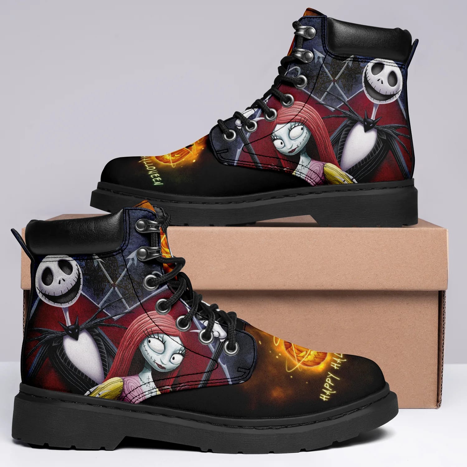 Sportswearmerch Funny Jack Skellington Movie Sally Boots Shoes For Men And Women