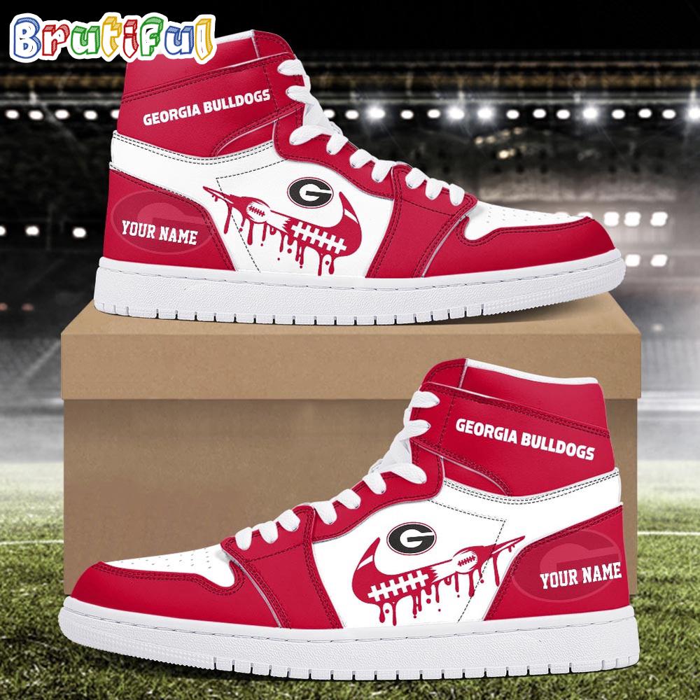 Sportswearmerch Georgia Bulldogs NCAA AJ1 High Sneakers Shoes For Men And Women