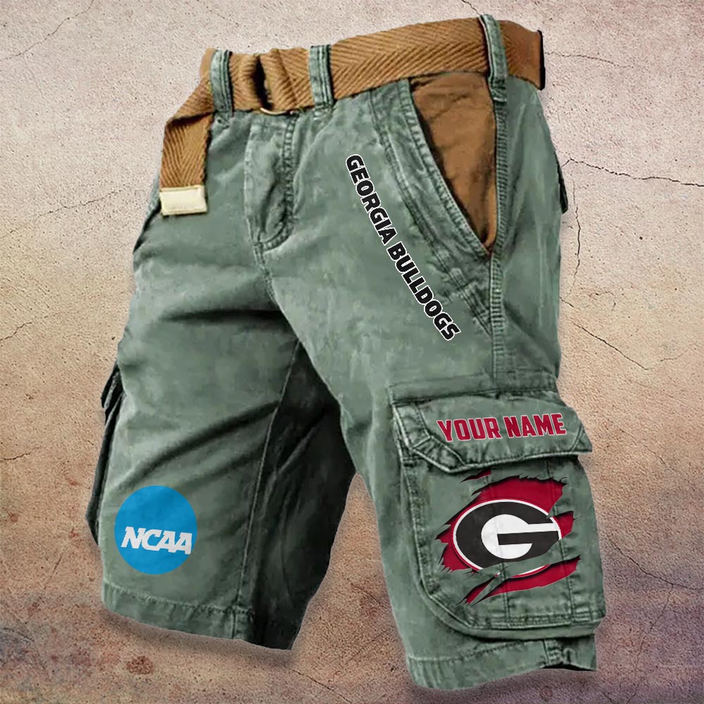 Sportswearmerch Georgia Bulldogs NCAA Denim Short For Fan