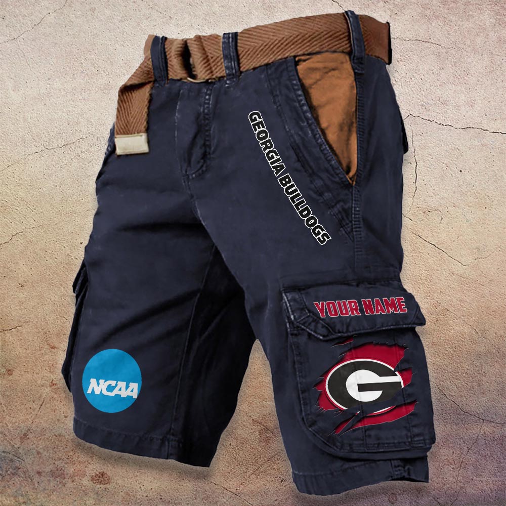 Sportswearmerch Georgia Bulldogs NCAA Denim Short For Fan