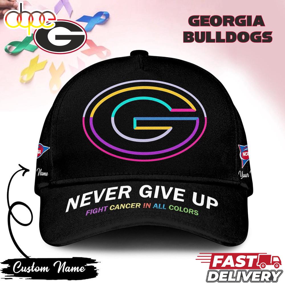 Sportswearmerch Georgia Bulldogs NCAA Fight Cancer In Classic Cap For Fan