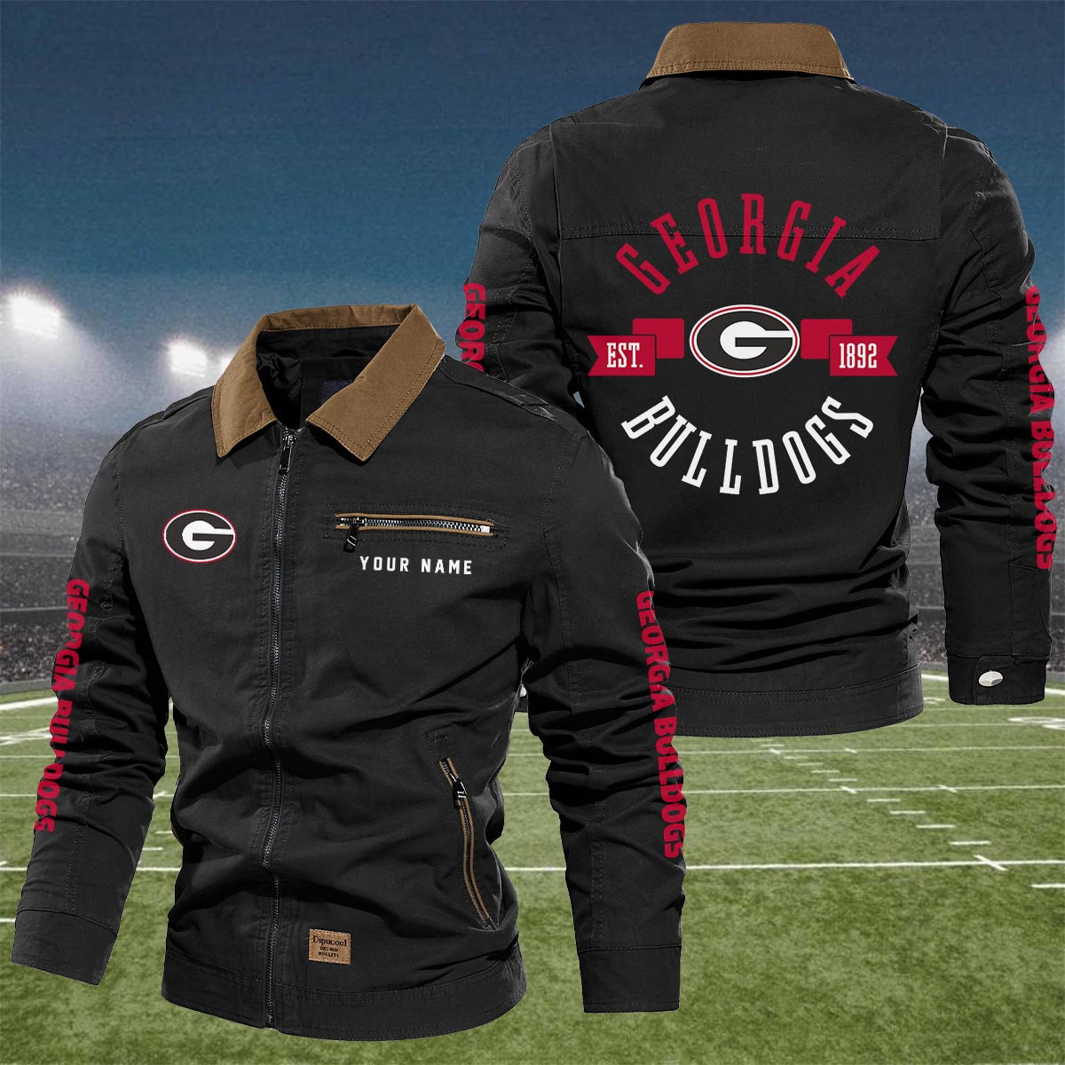 Sportswearmerch Georgia Bulldogs NCAA Lapel Jacket For Fan